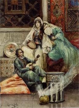unknow artist Arab or Arabic people and life. Orientalism oil paintings 617 China oil painting art